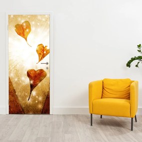 Fotótapéta ajtóra - Szeretettel teli kezek festése (95x205cm)
