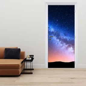 Fotótapéta ajtóra - Éjszakai csillagok (95x205cm)