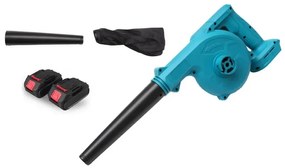 Akkus lombfúvó HAYAMI HA-1045 2 az 1-ben + 2 db akkumulátor + tartozékok