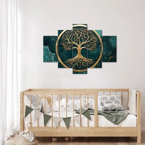 Kép – Márványban lévő arany életfa (150x105 cm)