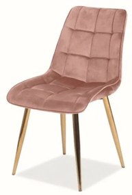 CHIC szék arany/rózsaszín