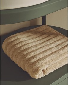 Bézs frottír pamut törölköző 50x90 cm Navira – Kave Home