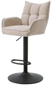 Krémszínű állítható magasságú bárszék szett 2 db-os Marilla – Unique Furniture
