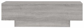 Szürke sonoma szerelt fa dohányzóasztal 100x49,5x31 cm