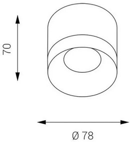 LED2 - LED Mennyezeti lámpa TINY LED/8W/230V fehér