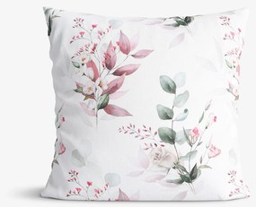 Goldea pamut párnahuzat deluxe - zsenge rózsák 45 x 45 cm