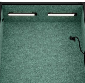 Sally 1150mm korpus Czarny - siedzisko Zielony