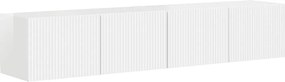vidaXL TV Fali Szekrény 2 pcs Fényes Fehér 60 x 31 x 29.5 cm Faanyag