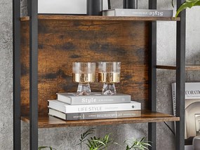 Könyvespolc TAYLOR 14 polc 166x158 cm, rusztikus barna