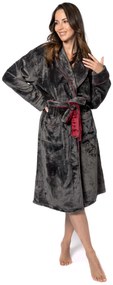 Fürdőköpeny Roger Women Grey Red L