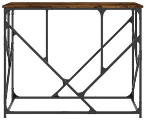 füstös tölgyszínű szerelt fa tálalóasztal 100x40x80 cm