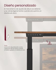 Elektromosan állítható íróasztal 70 x 160 x (72-120)cm