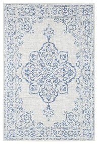 Tilos kék-krémszínű kültéri szőnyeg, 80 x 150 cm - NORTHRUGS
