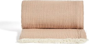 Lazacszínű muszlin gyerek takaró 130x170 cm Nafine – Kave Home