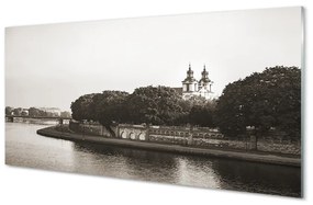 Akrilkép Krakow folyó híd 100x50 cm 2 fogas