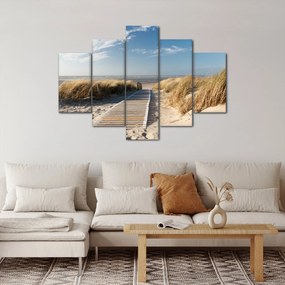 Kép - Homokos strand Langeoog szigetén, Németországban (150x105 cm)