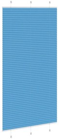 pliszírozott redőny kék 105x200 cm Szövetszélesség 104,4 cm