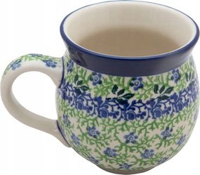 Cseh Bögre Hordó 330 ml Művészi kerámia Bolesławiec dek 1381