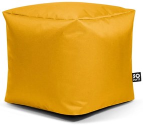 Sárga gyerek babzsákfotel Cube M – So Soft?