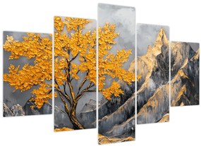 Kép – Arany fa a hegyekben (150x105 cm)