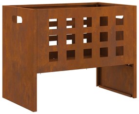 Téglalap alakú Tűzrakó 50x30x40 cm Időjárásálló Acél