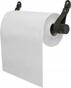 Papírtörölköző Tartó Fém Bőr Tartó Fekete