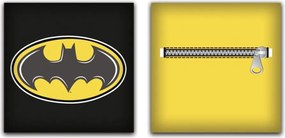 Batman Symbol párna, díszpárna levehető huzattal 35x35 cm Velúr