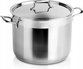 Nagy Acél Fazék Fedővel Univerzális Indukciós Főzőedény 8L