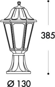 ELSTEAD FMGMIKROLOTANNABK MIKROLOT Klasszikus Kültéri Állólámpa Fekete E27 IP55