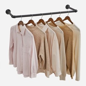 LINEA fali vállfatartó, fekete