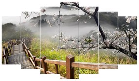 Gario Vászonkép Virágzó meggyfa - 7 részes Méret: 140 x 80 cm
