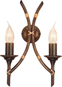 Elstead Lighting BAMBOO BB2-B-BRZ-PATINA Fali lámpa 2x60W/E14