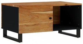 tömör akácfa és szerelt fa dohányzóasztal 80 x 50 x 40 cm