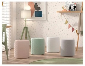 Fehér buklé gyerek puff MOON – Vipack