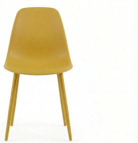 Étkezőszék OSAKA műanyag, mustársárga