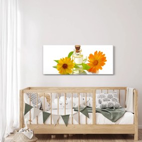 Virágos olaj képe (120x50 cm)