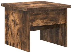 vidaXL Dohányzóasztal Füstölt tölgy 55 x 54,5 x 45 cm Faanyag