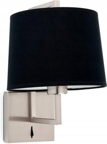 Faro Frame fali lámpa, matt nikkel/fekete, E27, Nahtrang dizájn