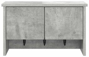 Fali Kabáthorog polcokkal Beton szürke 50 x 20 x 30 cm Faanyag