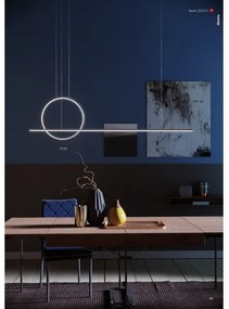 Redo 01-1735 - GIOTTO LED/46W/230V fekete állítható LED csillár kábellel