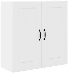 Fali konyhaszekrény Magas Fényű Fehér 80 x 31 x 80 cm Faanyag