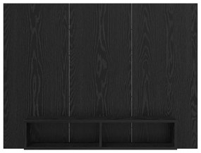 Fali TV Szekrény Musta tammi 120 x 23.5 x 90 cm Faanyag