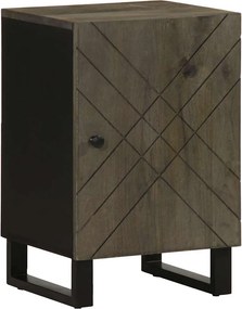 vidaXL fekete tömör mangófa fürdőszobaszekrény 38 x 33 x 58 cm