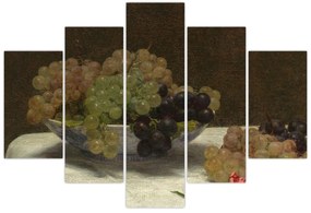 Kép - Henri Fantin-Latour, Still Life with Grapes and a Carnation, reprodukciók (150x105 cm)