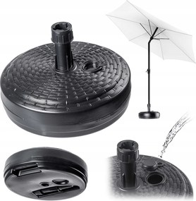 Napernyő Alap Kerti Napernyő Állvány Kerek 39cm Súlyzó Szürke