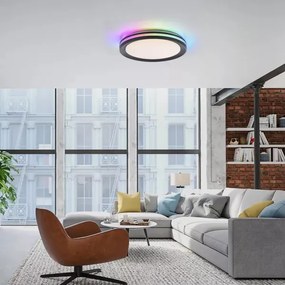 JUST LIGHT. 7509018 - GANGES LED RGBW mennyezeti lámpa 24W/230V + DO