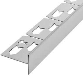 Lejtéskialakító szegély épített zuhanyhoz 140cm Brush nickel