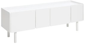 Fehér TV-állvány 160x55x45 cm Bera – Unique Furniture