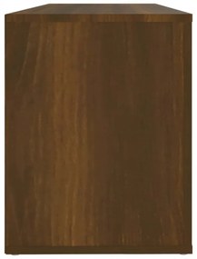 barna tölgyszínű szerelt fa cipősszekrény 100x35x45 cm
