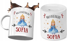 Szófia Bögre Persely Szett Gyerekeknek Nyomtatott Fotóval